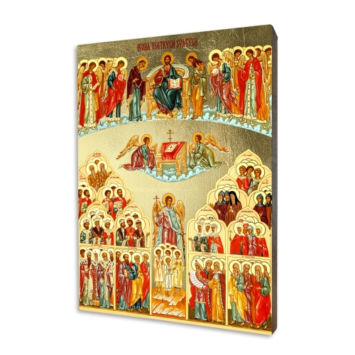 Icon "All Saints", gilded