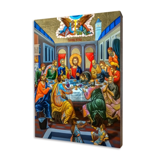 Icon "The Last Supper", gilded